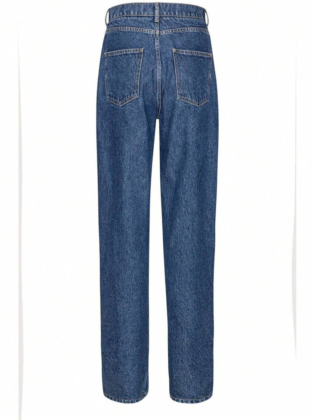 Blaues Straight-Jeans