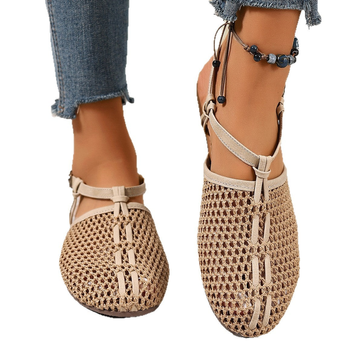 Bequeme Flats mit Schnalle