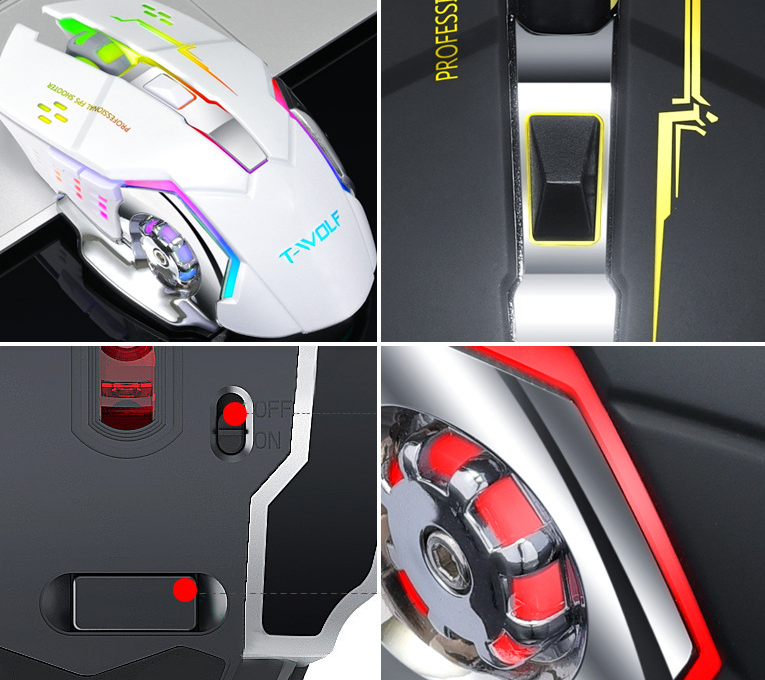 Kabellose Gaming Maus, lautlos – Bild 4 | LuxeStyle
