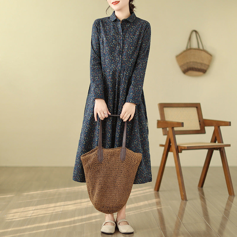 Langes Vintage-Kleid