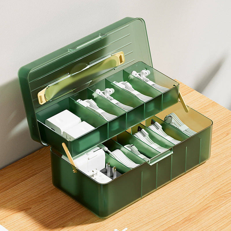 Datenkabel Aufbewahrungsbox mit Klappfach – Bild 5 | LuxeStyle