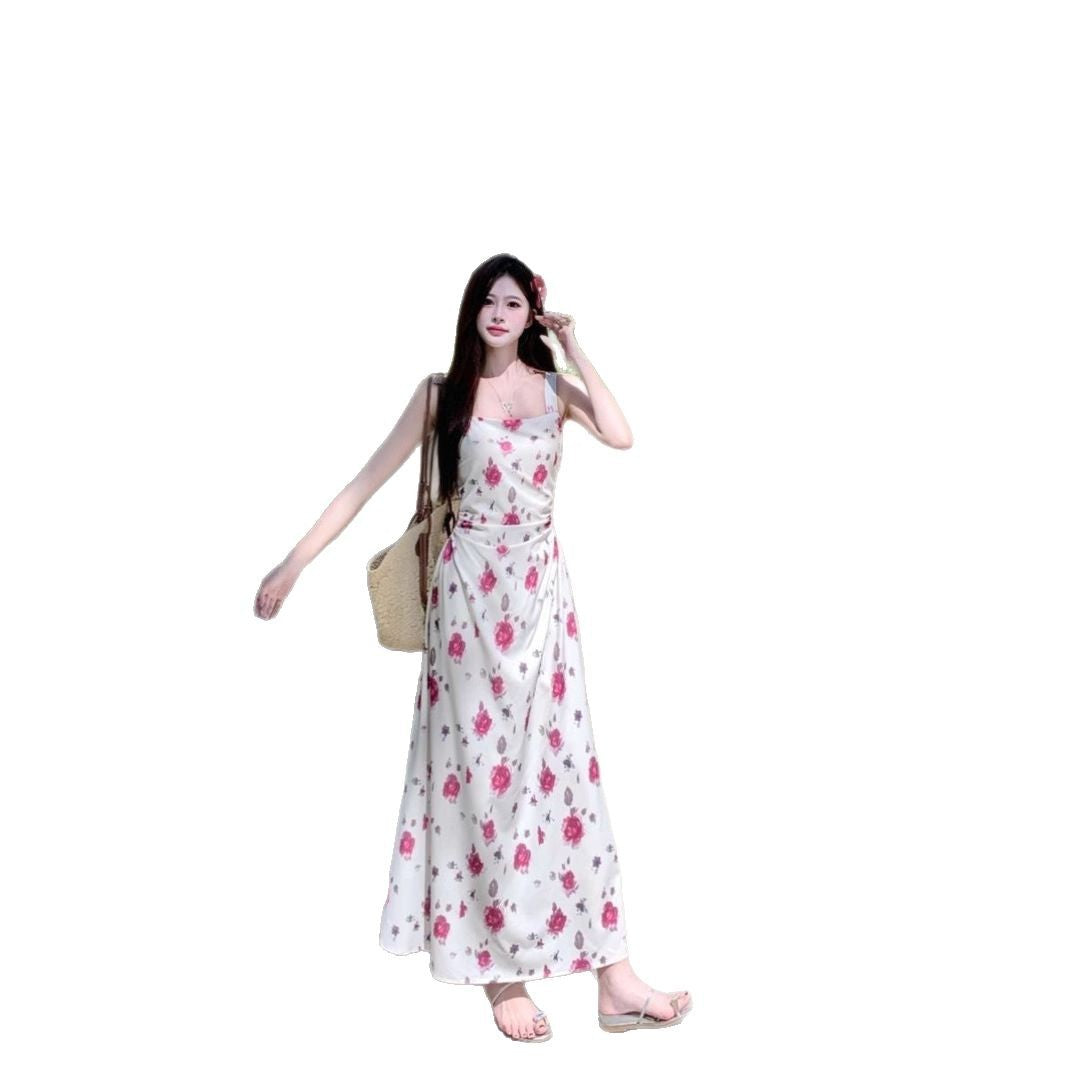 Trägerloses Blumenkleid mit A-Linie – Bild 6 | LuxeStyle