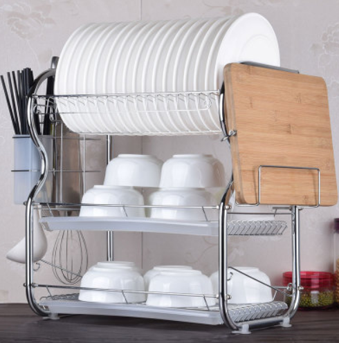 Abtropfgestell mit Geschirr- und Messerhalter – Bild 6 | LuxeStyle
