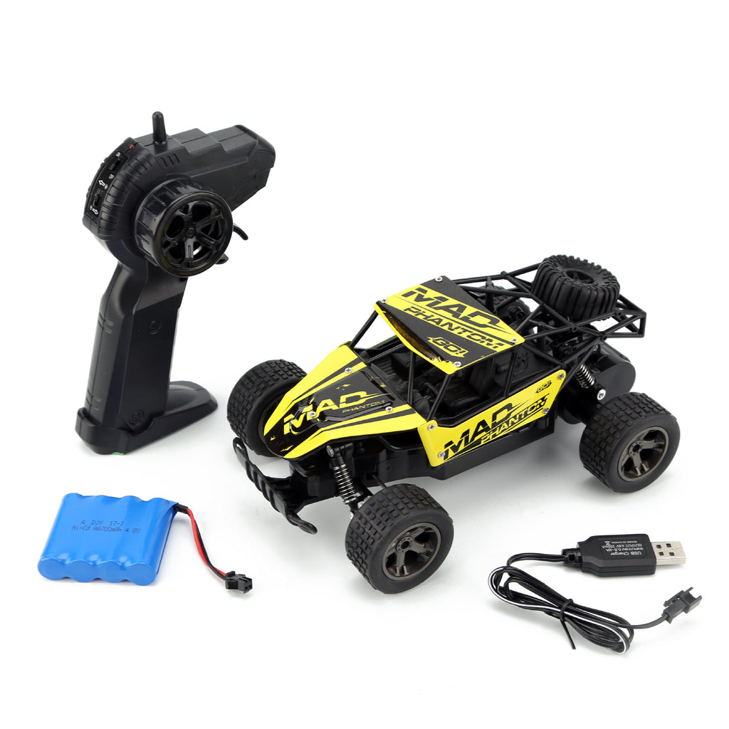 High-Speed RC Drift Car, 1:18, blau/gelb