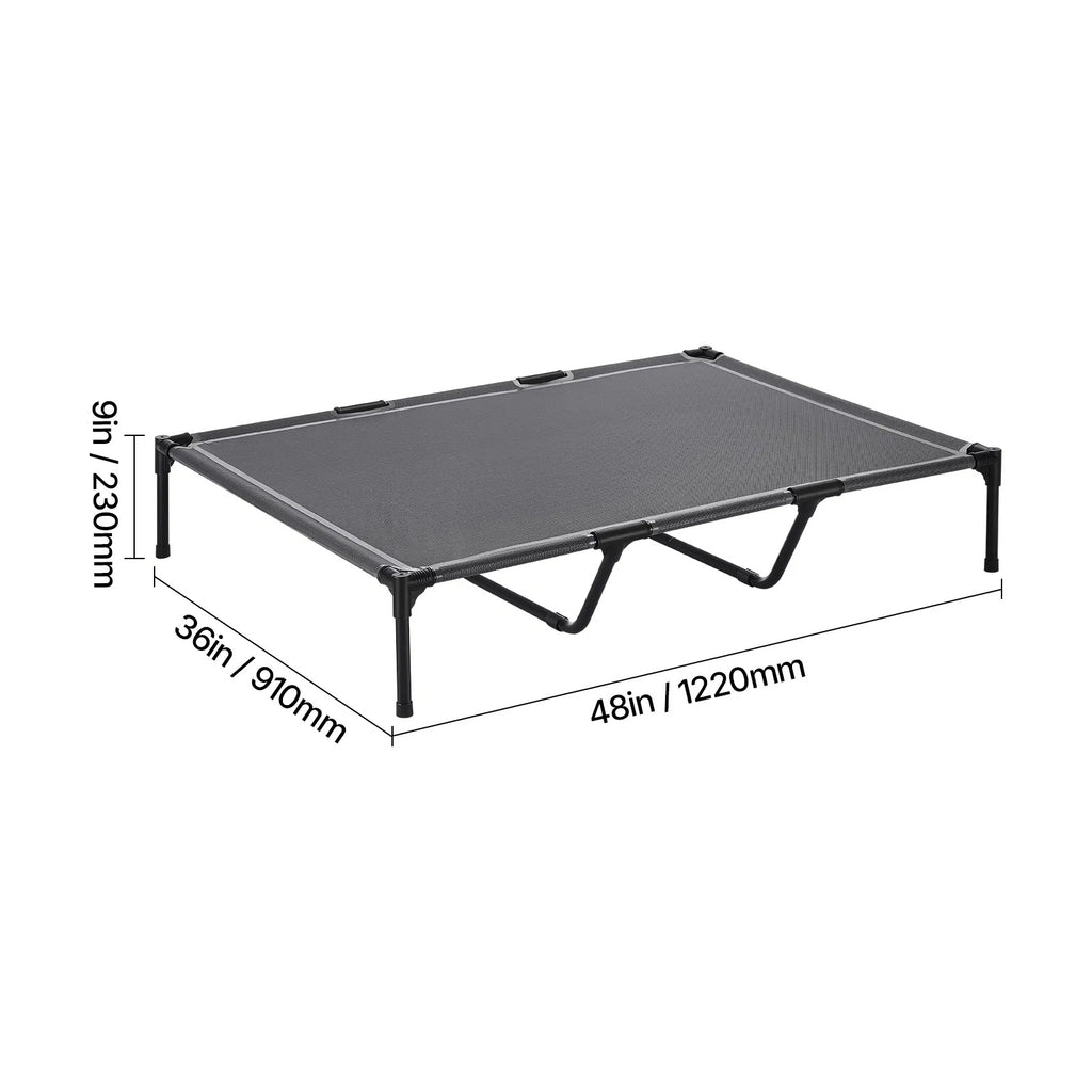 Erhöhtes Hundebett XL für grosse Hunde, Grau