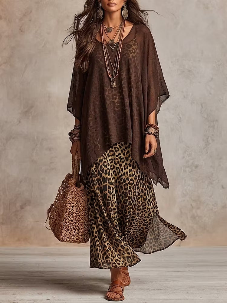 Elegantes Leopard-Kleid