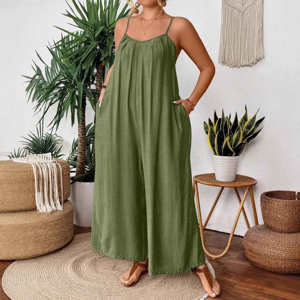 Eleganter Casual Jumpsuit mit weitem Bein