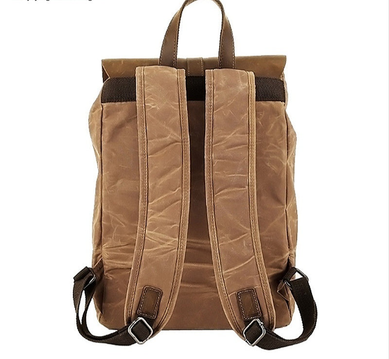 Wasserdichter Canvas-Rucksack im Retro-Stil