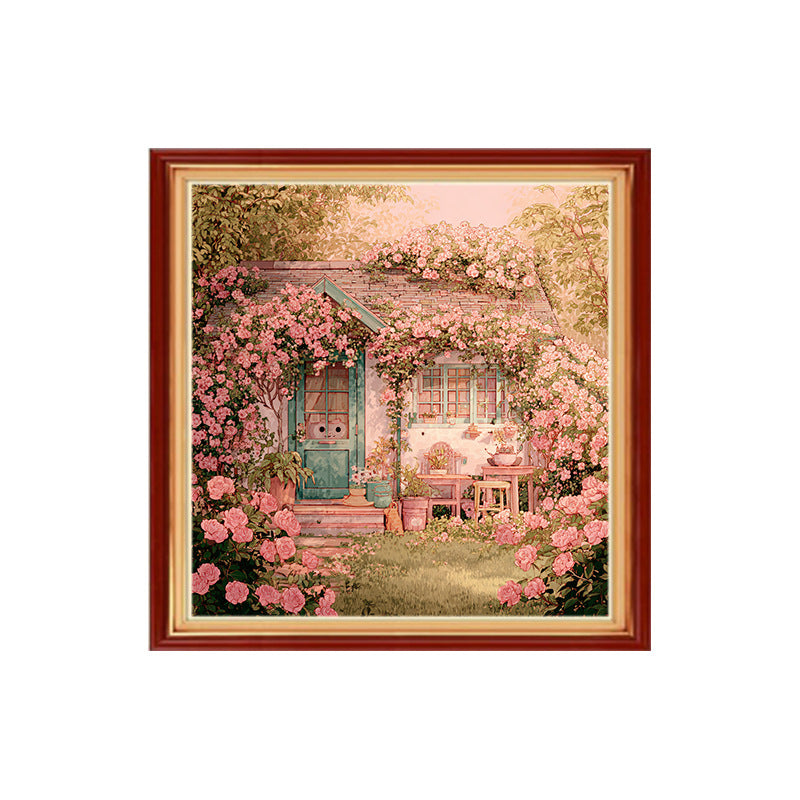 DIY Kreuzstich Landschaft Cartoon 40x40 cm
