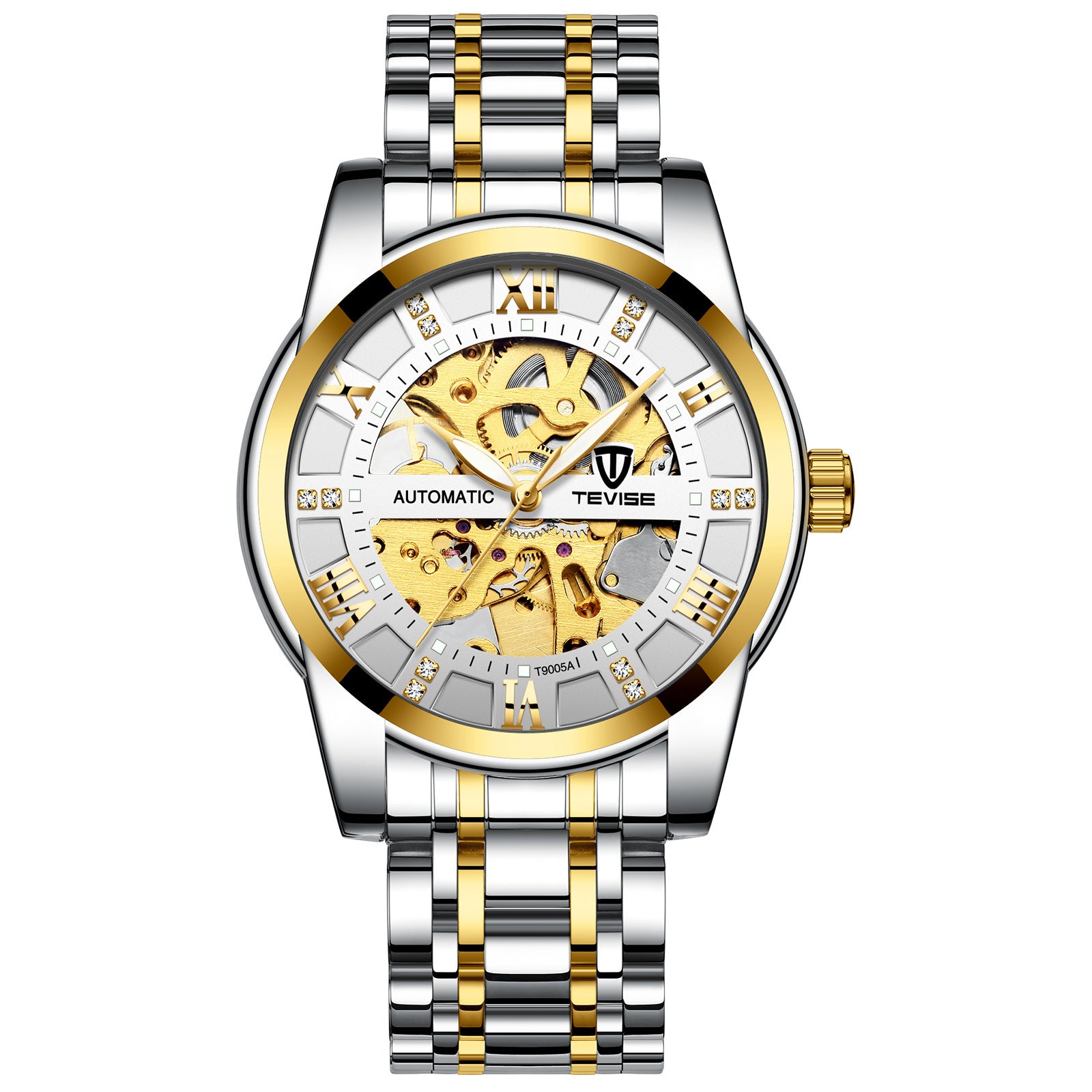 Mechanische Armbanduhr mit Skelett-Design – Ansicht 4