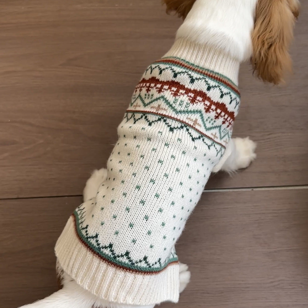 Hundepullover mit Tupfen für Herbst und Winter – Bild 2 | LuxeStyle