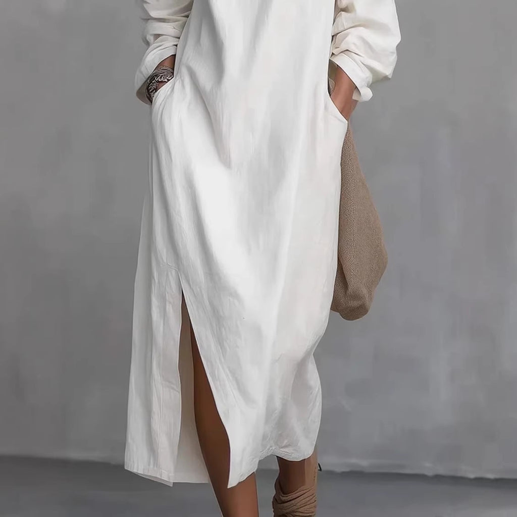 Off-Shoulder Denimkleid