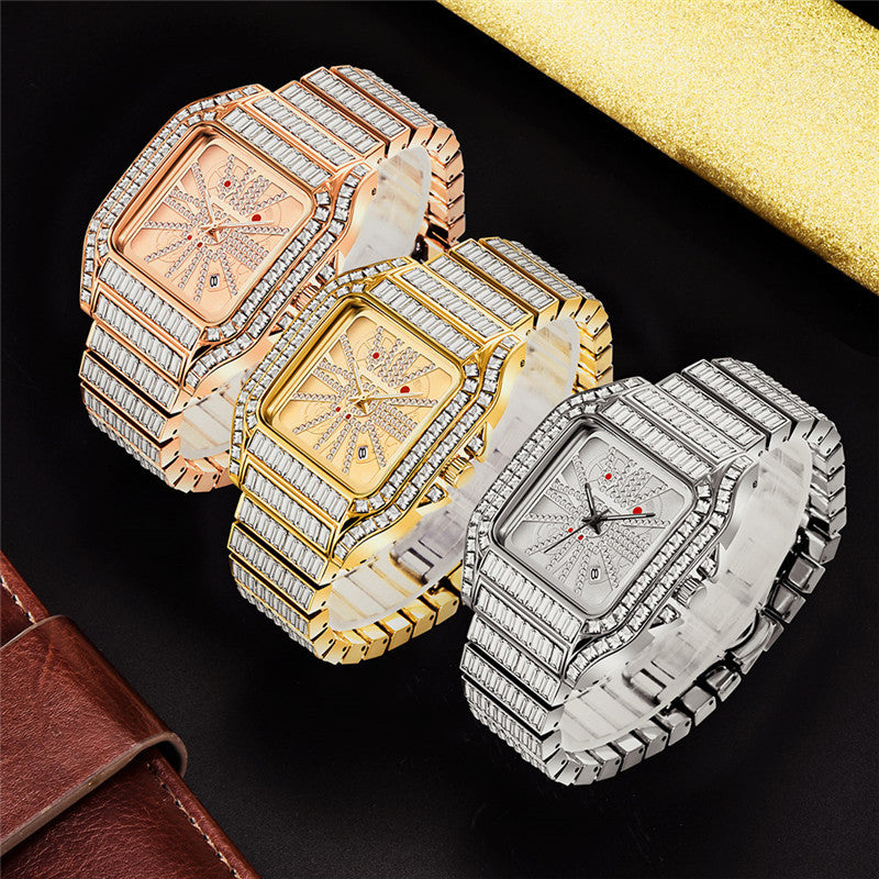 Hip Hop Full Diamond Herren Quarzuhr – Bild 4 | LuxeStyle