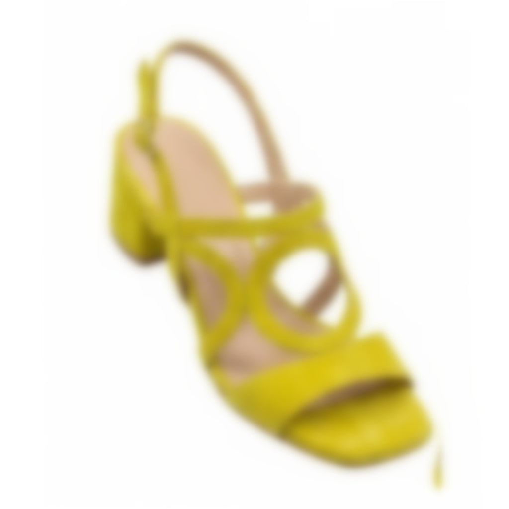 High-Heel Wildleder-Sandalen mit Schnalle