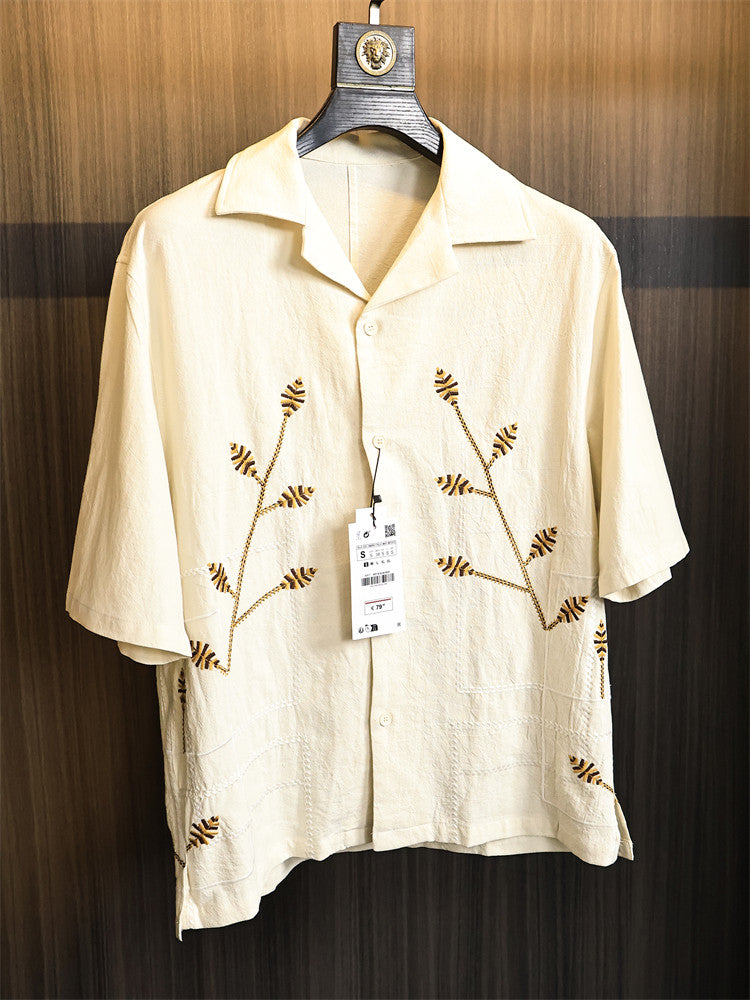 Beige Loose-Fit Hemd – Bild 6 | LuxeStyle