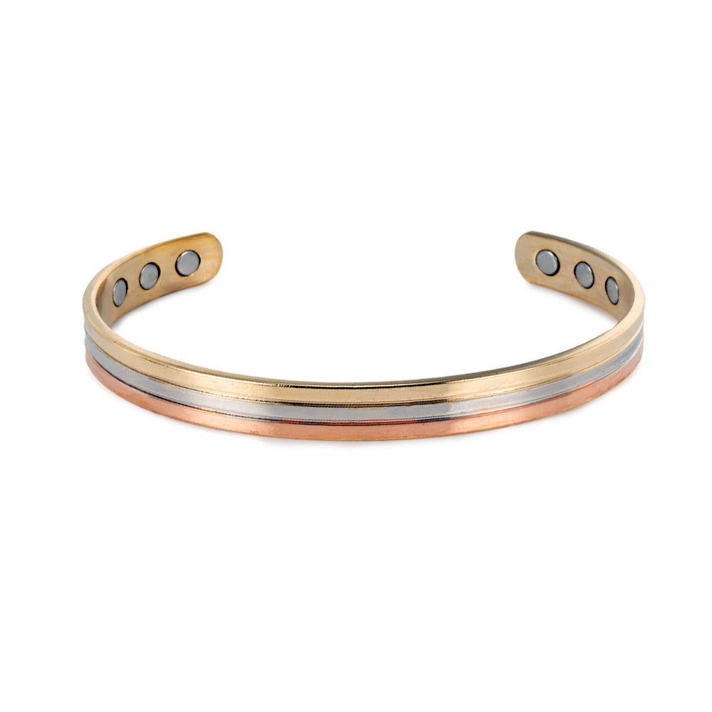 Gestreiftes Kupferarmband für Damen – Bild 3 | LuxeStyle