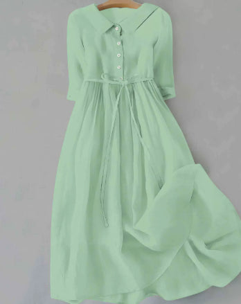 Damenkleid mit Kragen und Knopfleiste – Bild 9 | LuxeStyle