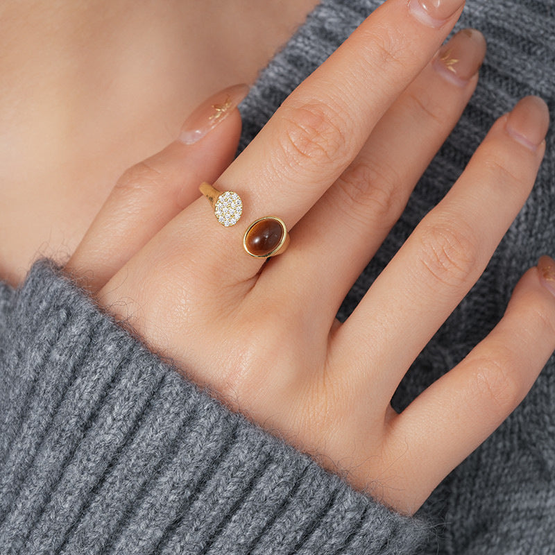 Tigers Eye Steinring