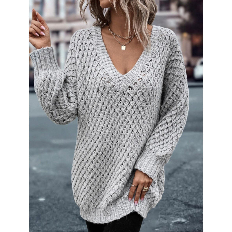 Lässiger Pullover mit extra-langen Ärmeln – Ansicht 2