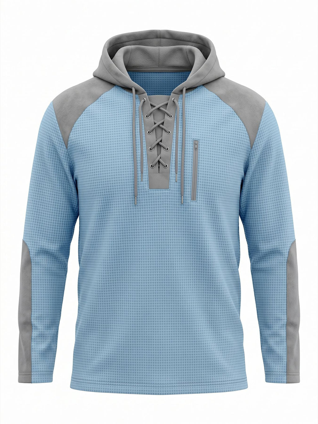 Herren Kapuzenpullover im Waffel-Design