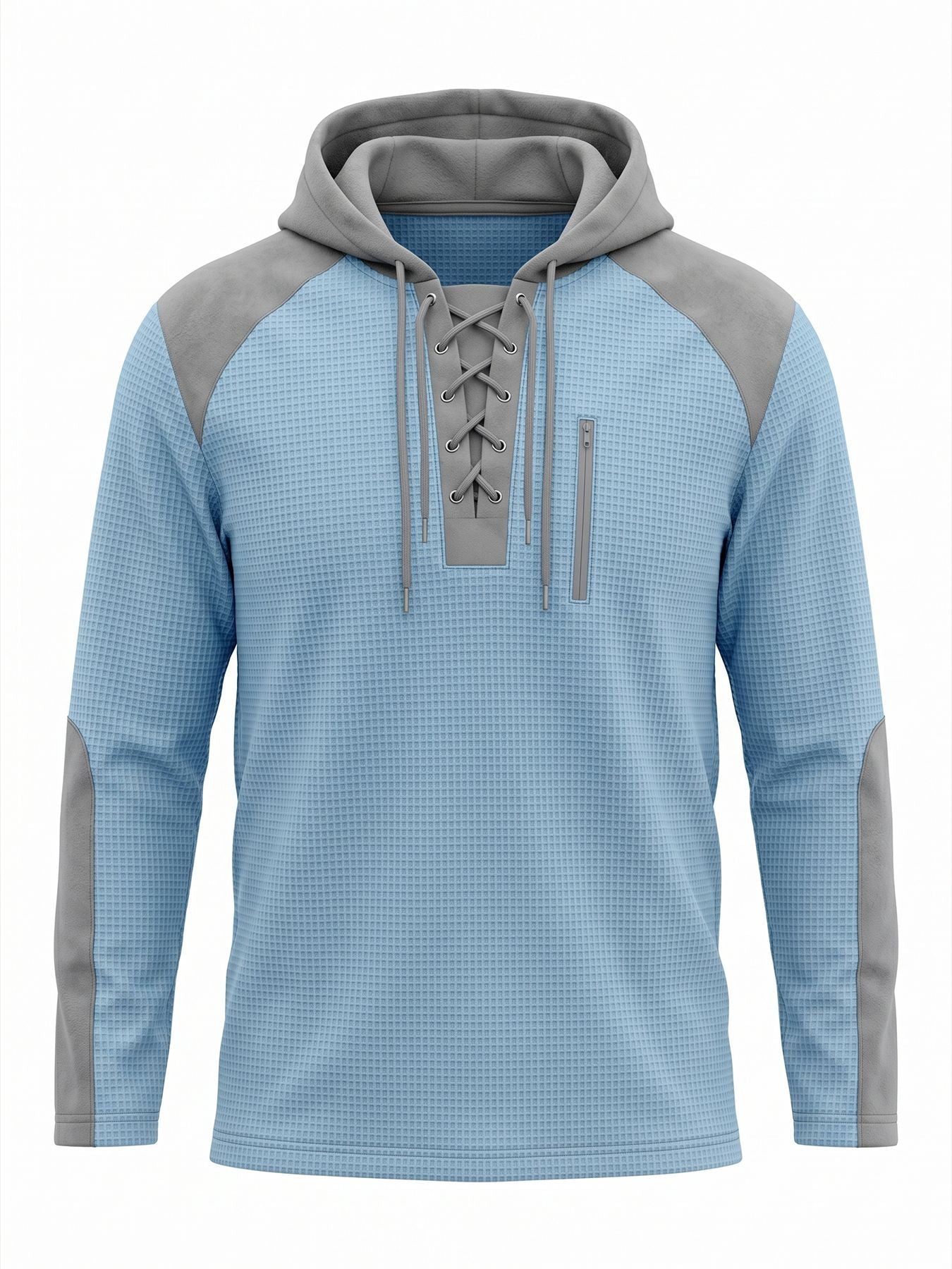Herren Kapuzenpullover im Waffel-Design