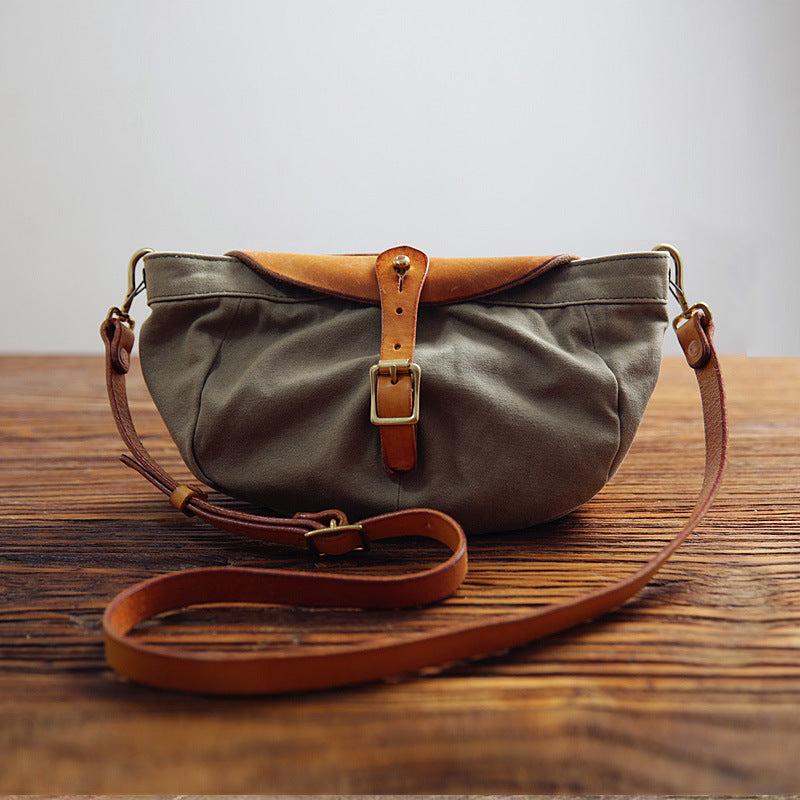 Vintage Herren-Schultertasche aus Canvas – Bild 5 | LuxeStyle