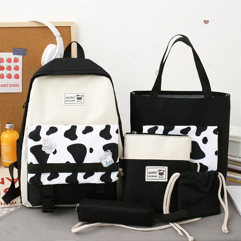 Grosser Canvas Rucksack für Studentinnen – Bild 5 | LuxeStyle