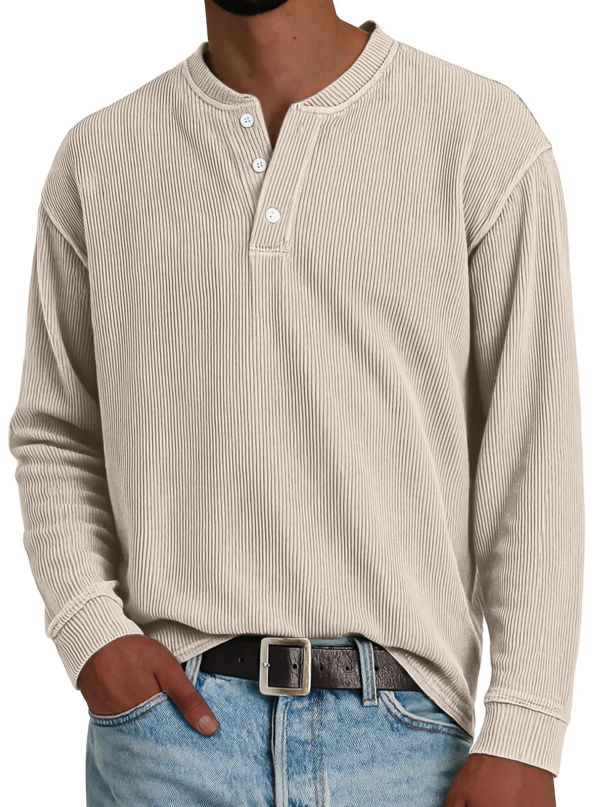 Langarm-Pullover aus Baumwolle – Bild 5 | LuxeStyle