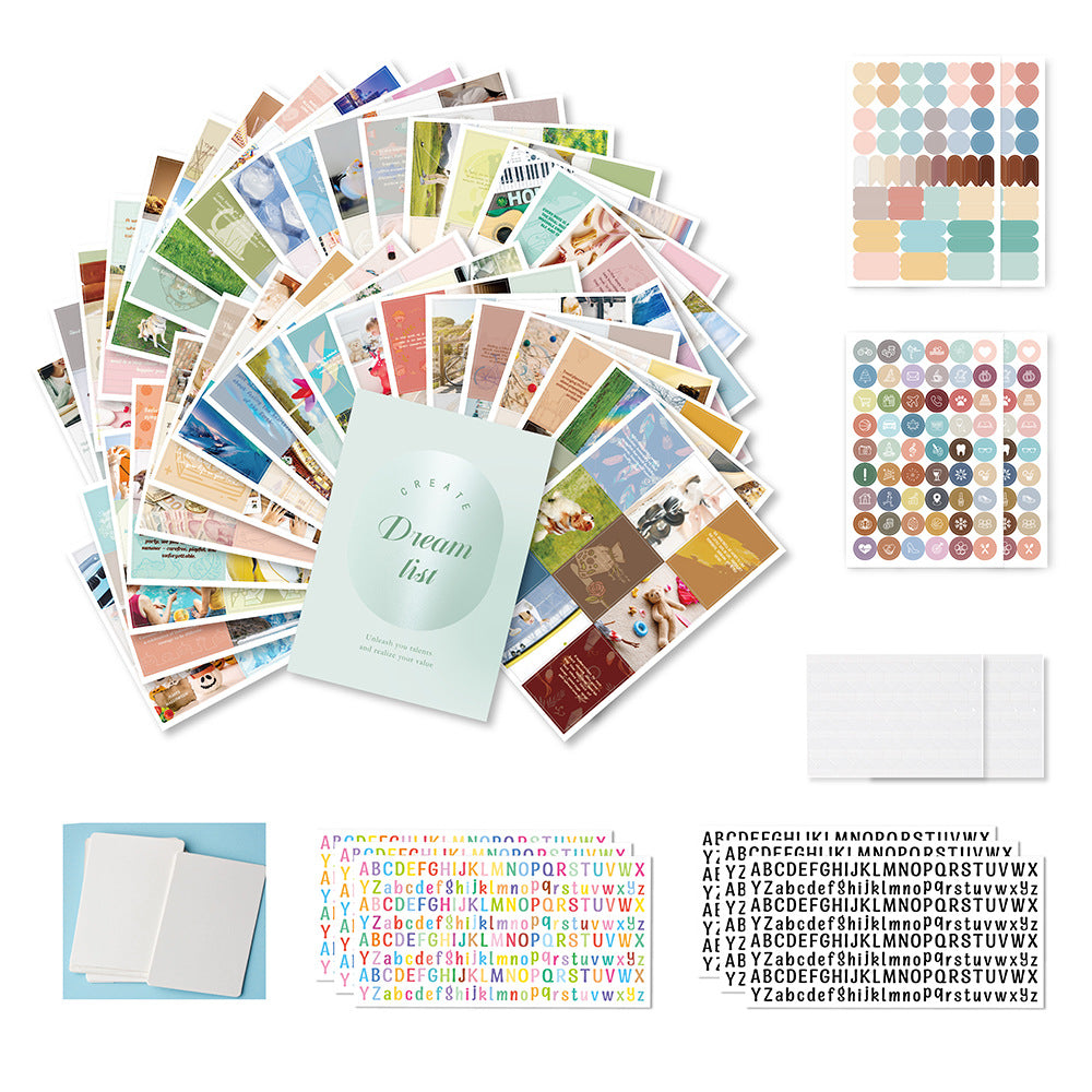 Inspirational Dream Cut Letter Sticker Vision Board Set – Bild 10 | LuxeStyle