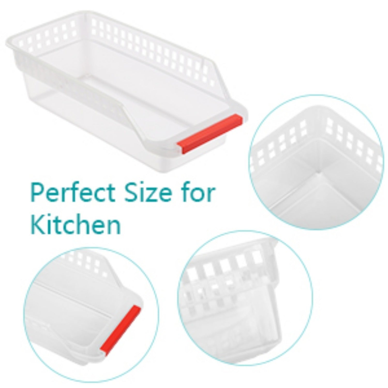Kühlschrank Organizer Set – 6 Schubladen, 4 Matten