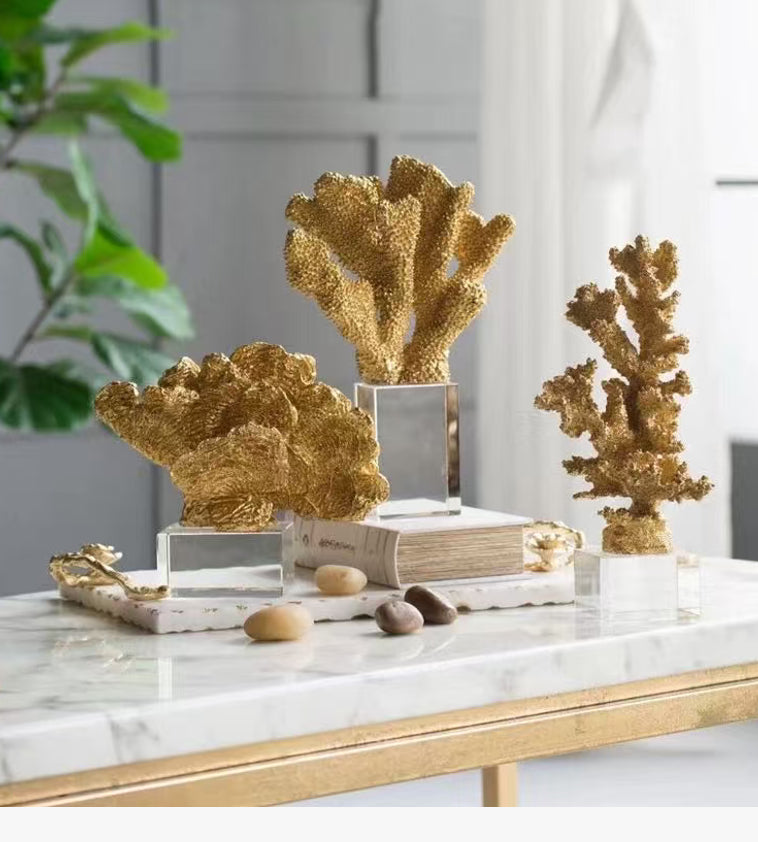 Korallen-Ornament mit Kristallbasis – Bild 2 | LuxeStyle