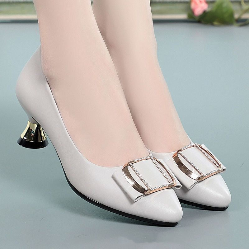 Elegante Leder-Pumps für Frühling und Herbst