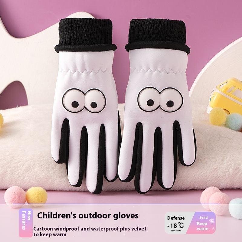 Kinder-Handschuhe Cartoon – Winddicht & Warm
