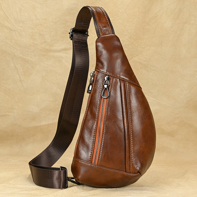 Herren Schultertasche aus echtem Leder – Bild 6 | LuxeStyle