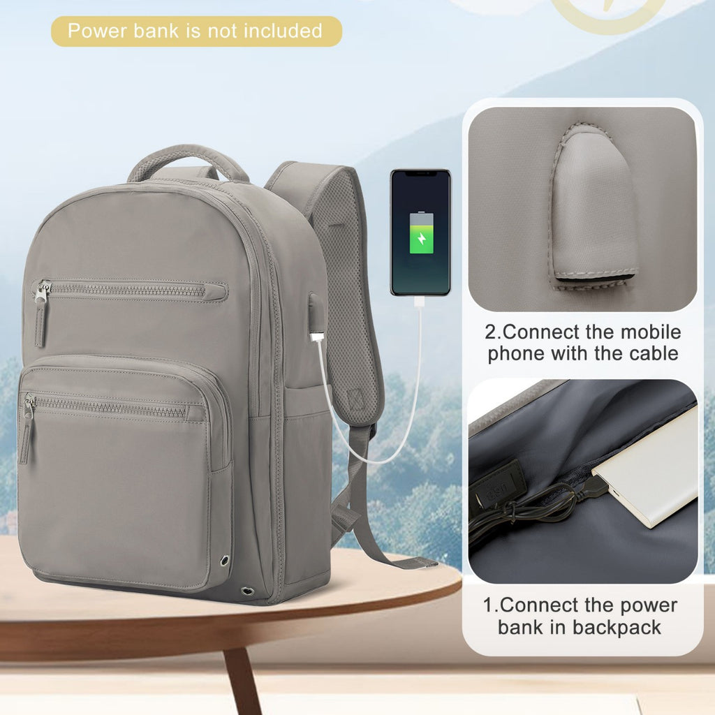 Business-Reiserucksack mit Kompression und USB-Anschluss – Bild 11 | LuxeStyle