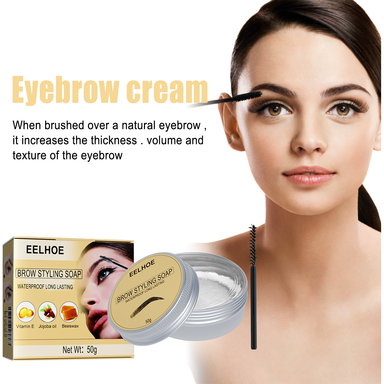 Augenbrauen Gel für Volumen & Definition