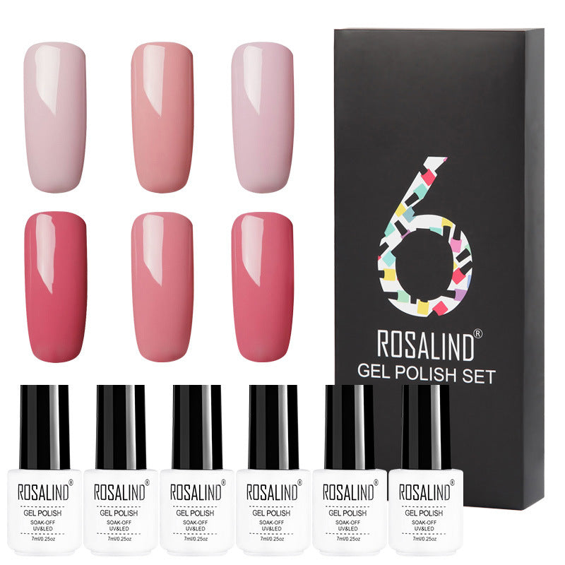 6 Farben Solid Color Gel Nagellack-Set