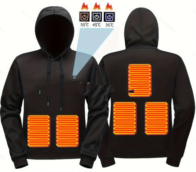 Beheizbarer Kapuzenpullover für Herren – Bild 7 | LuxeStyle