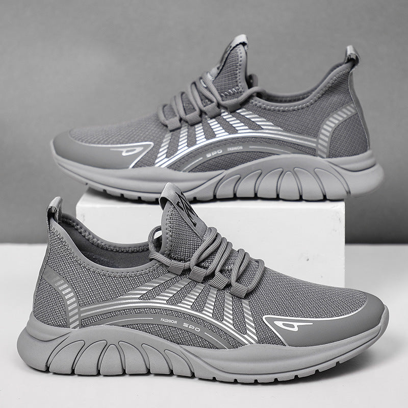 Atmungsaktive Flyknit Casual Laufschuhe für Herren