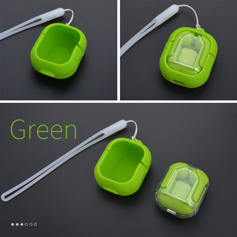 Mini-Transparente Bluetooth-Ohrhörer mit Ladebox – Trend-Modell