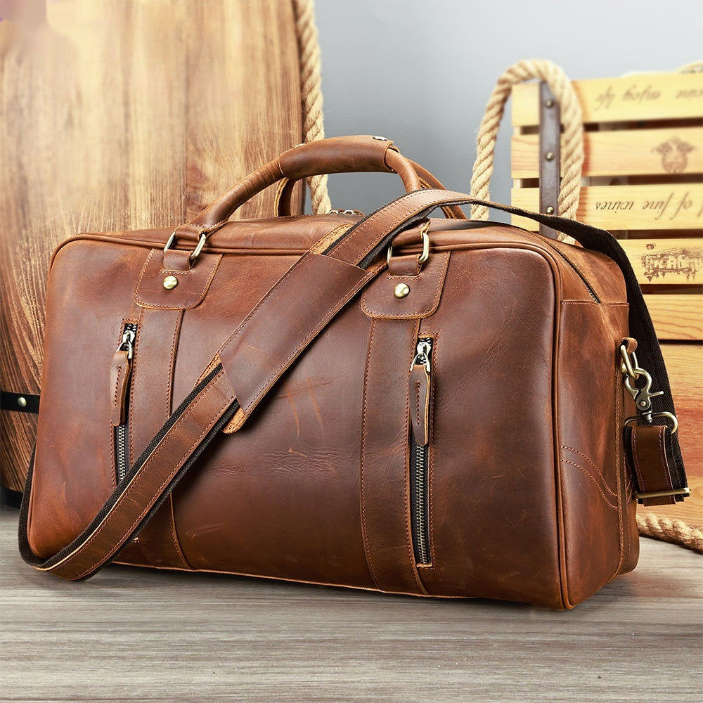 Reisetasche aus Echtleder für Herren – Bild 2 | LuxeStyle