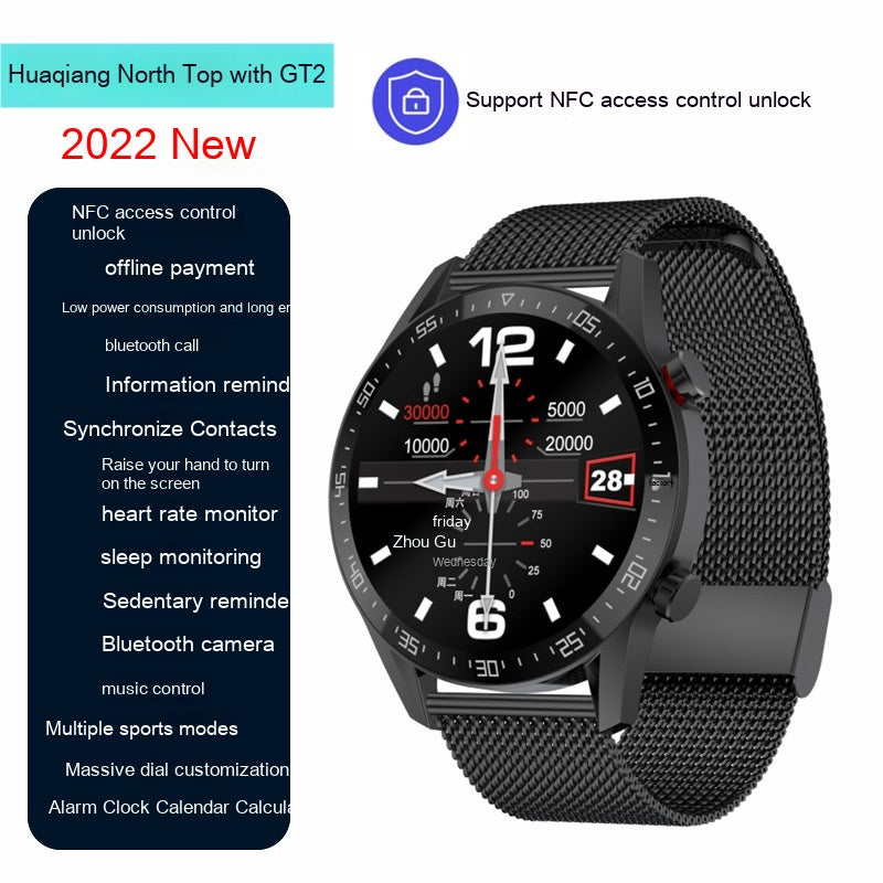 GT2 Smartwatch mit NFC & Bluetooth-Anrufen | LuxeStyle