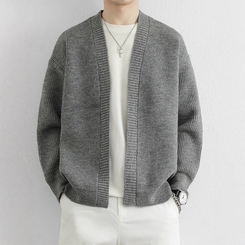 Retro-Style Weit Geschnitten Casual Chic Cardigan