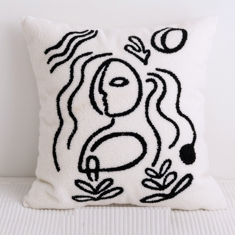 Abstrakter Baumwoll-Kissenbezug fürs Sofa
