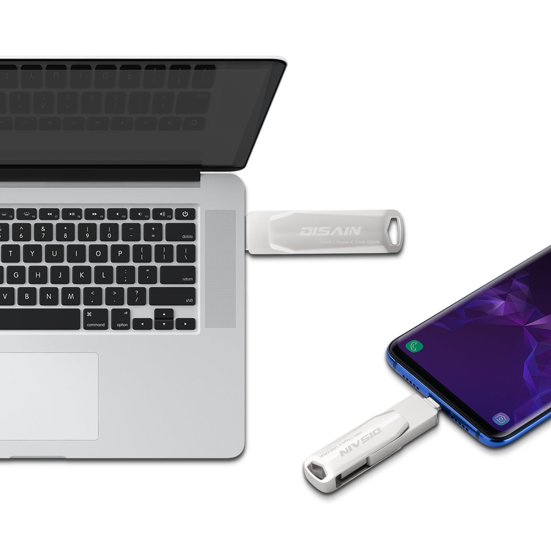 USB 3.0 Stick drehbar aus Metall
