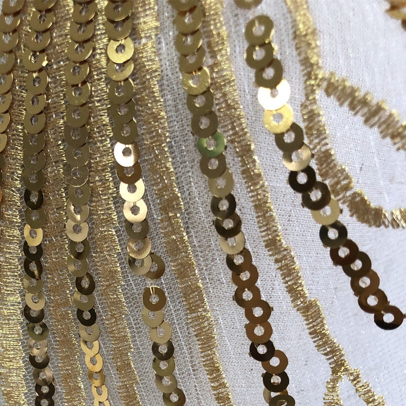 Goldenes Sticktuch zum Aufnähen – Bild 4 | LuxeStyle