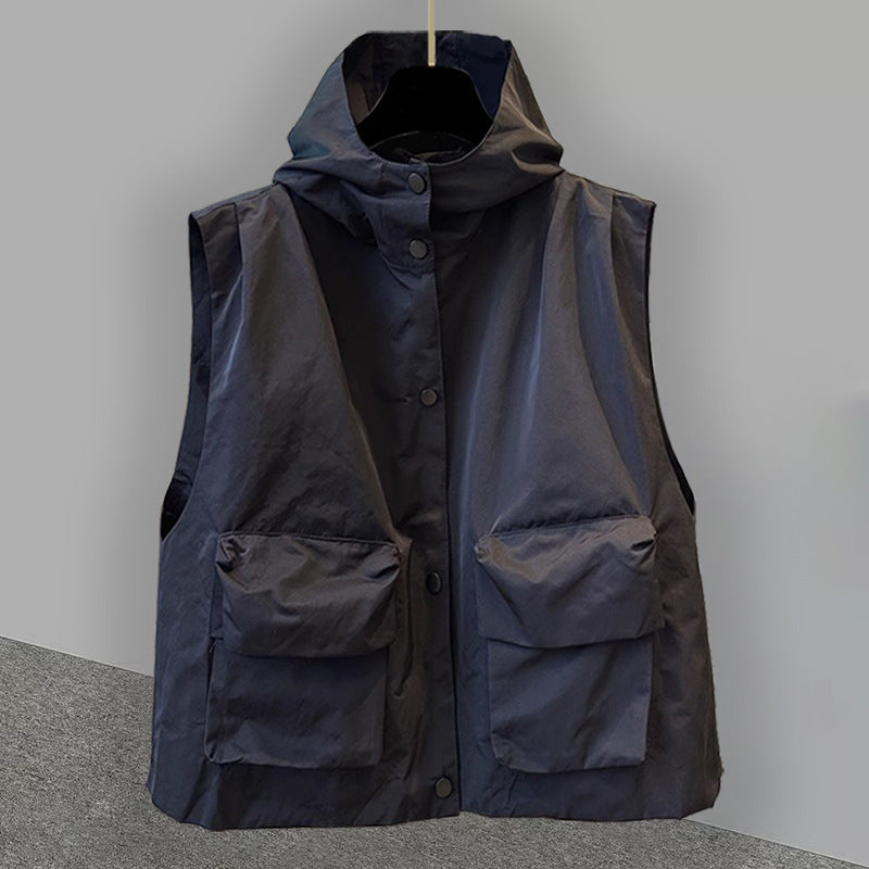 Herren Cardigan mit Kapuze