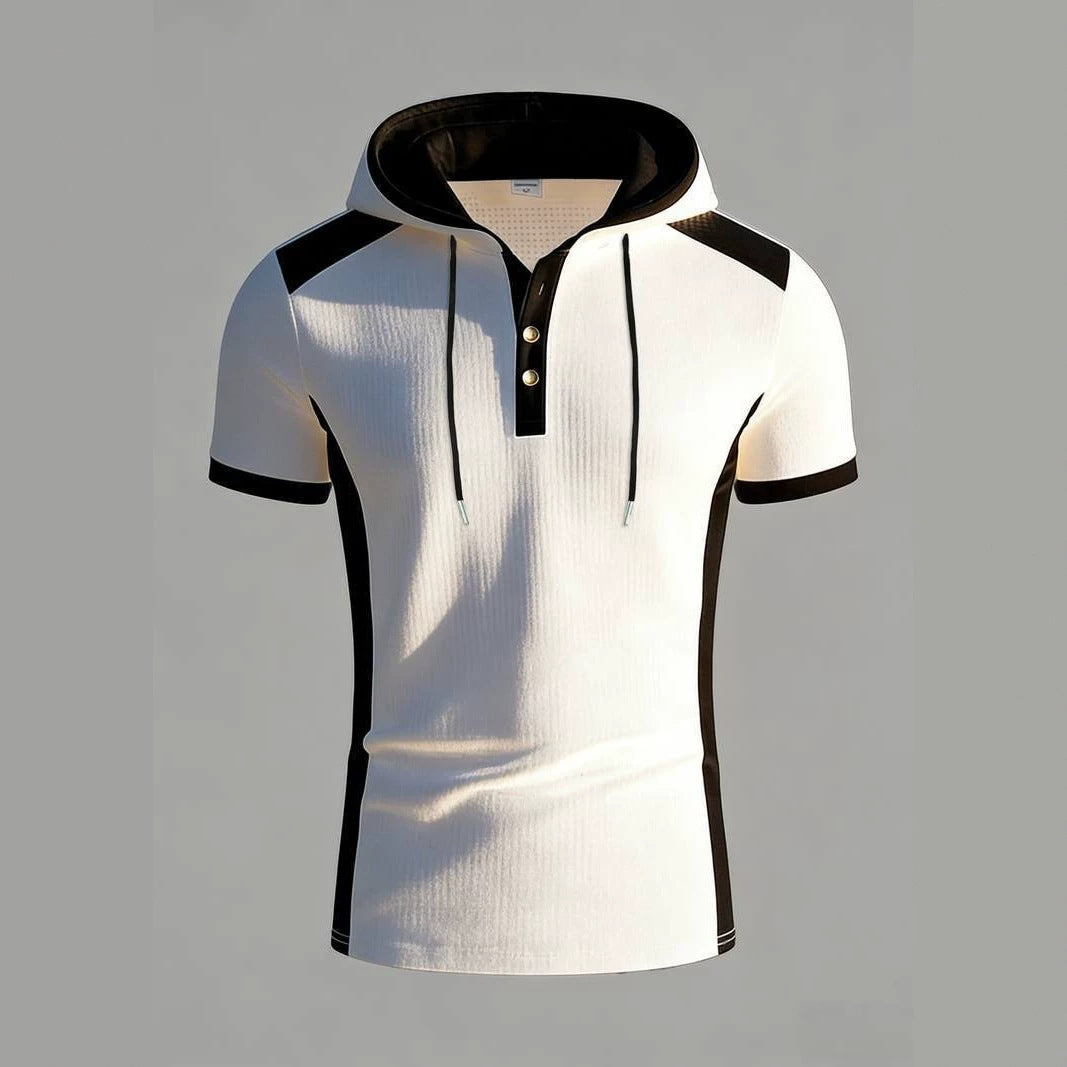 Kurzarm Hoodie für Herren