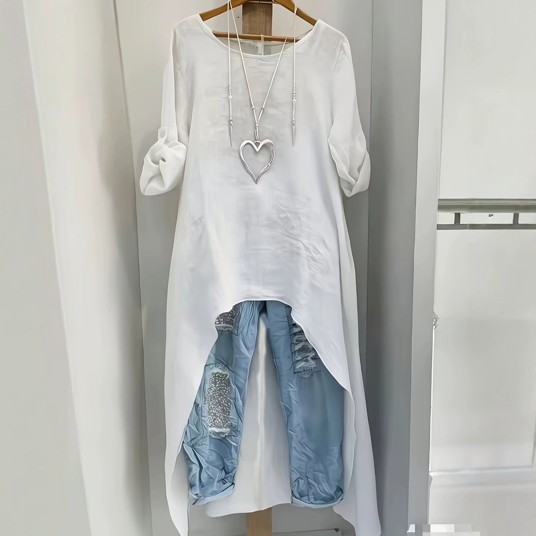 Sommerliche Off-Shoulder Bluse in grossen Grössen