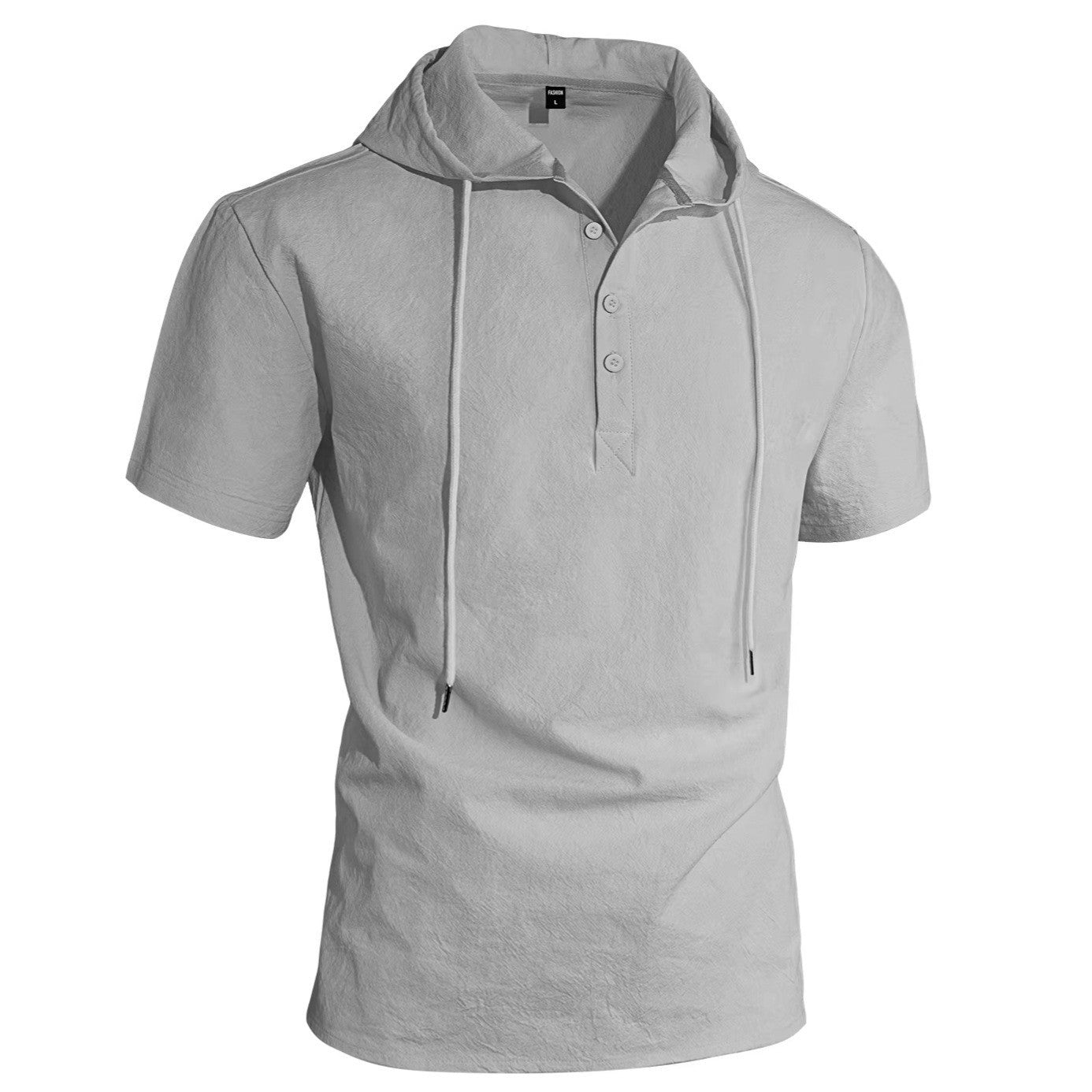 Herren Cotton-Linien Kurzarm-Einfarbig Hoodie